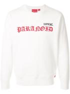 Supreme Paranoid Sweatshirt - White