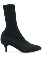 Strategia Sock Ankle Boots - Black