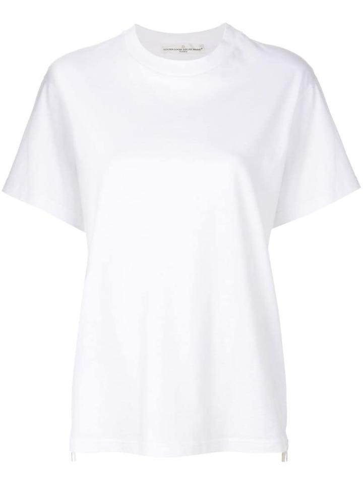 Golden Goose Side Zip Detailed T-shirt - White
