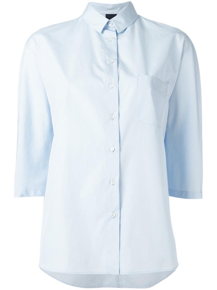 Aspesi Plain Shirt, Women's, Size: 42, Blue, Cotton