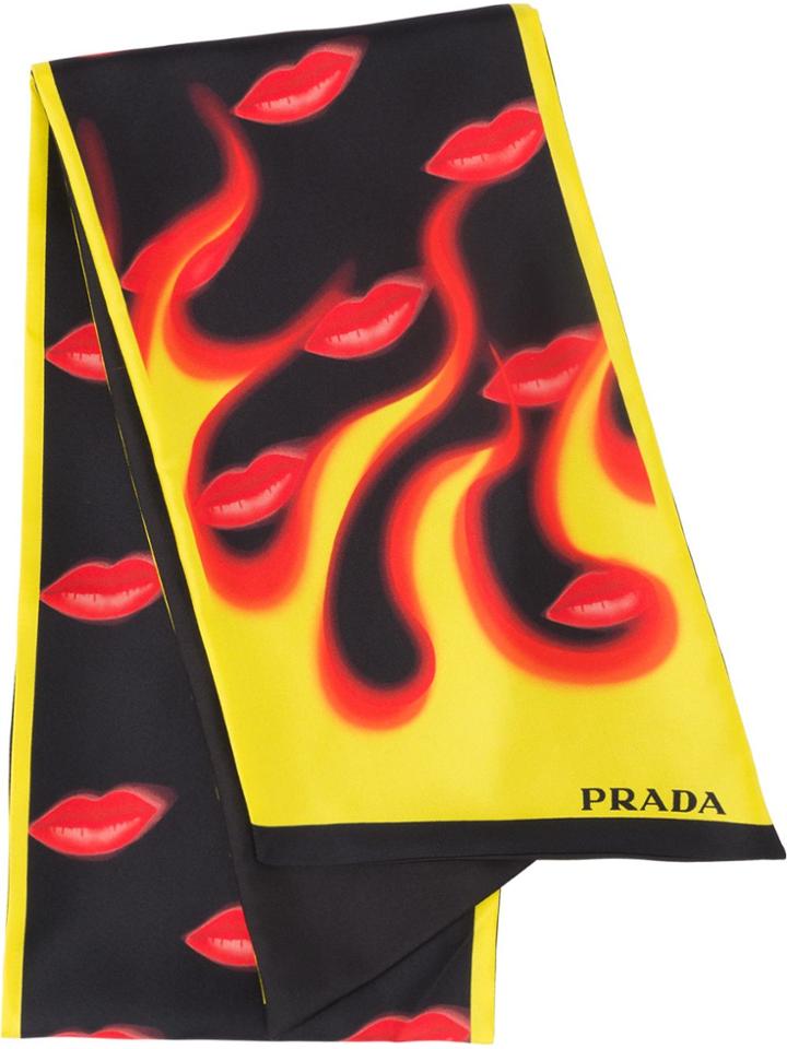 Prada Double Match Scarf - Black