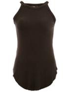 Lost & Found Ria Dunn Fitted Tank Top, Women's, Size: Medium, Grey, Spandex/elastane/modal/cashmere
