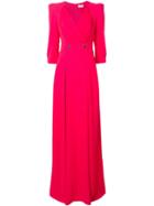 Elisabetta Franchi Maxi Empire Line Dress - Pink