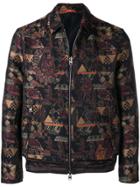 Etro Textured Jacquard Bomber Jacket - Black