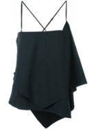 Chalayan Asymmetric Cami Top, Women's, Size: 42, Black, Polyamide/polyester