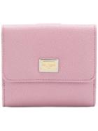 Dolce & Gabbana French Flap Wallet - Pink & Purple