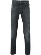 Dolce & Gabbana Distressed Jeans, Men's, Size: 52, Grey, Cotton/spandex/elastane