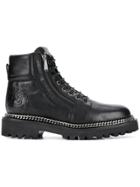 Balmain Side Zip Boots - Black