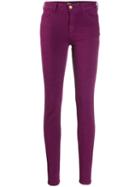 Just Cavalli Embroidered Skinny Jeans - Purple