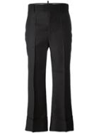 Dsquared2 Cropped Tailored Flare Trousers - Black