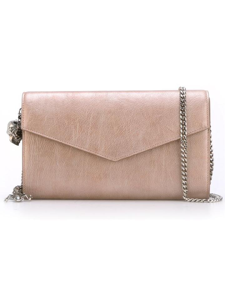 Alexander Mcqueen Spider And Skull Envelope Clutch