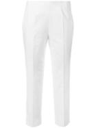 Piazza Sempione Cropped Trousers, Women's, Size: 44, Red, Cotton/spandex/elastane