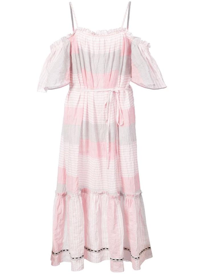 Lemlem Dera Off Shoulder Dress - Pink