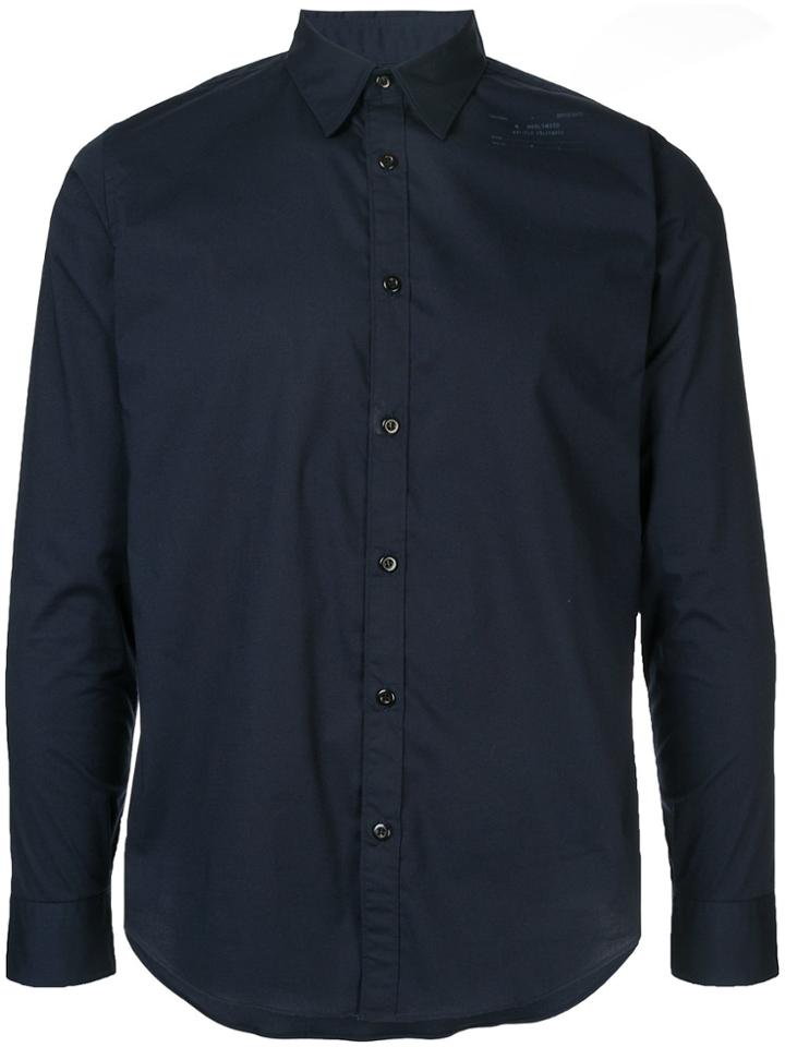N. Hoolywood Curved Hem Shirt - Blue