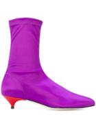 Gia Couture Beijing Ankle Boots - Pink & Purple
