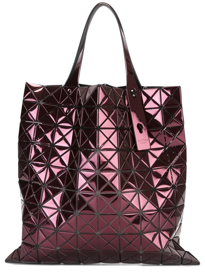 Bao Bao Issey Miyake Rectangular Prism Tote - Pink & Purple