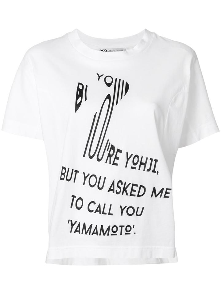 Y-3 Printed T-shirt - White