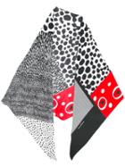 Pierre-louis Mascia Spots And Stripes Scarf, Women's, Black, Silk