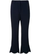 Incotex Navy Cropped Trousers - Blue