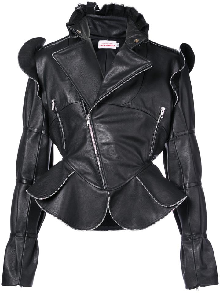 Charles Jeffrey Loverboy Burtha Biker Jacket - Black