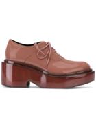 Mm6 Maison Margiela Platform Lace-up Shoes - Pink & Purple
