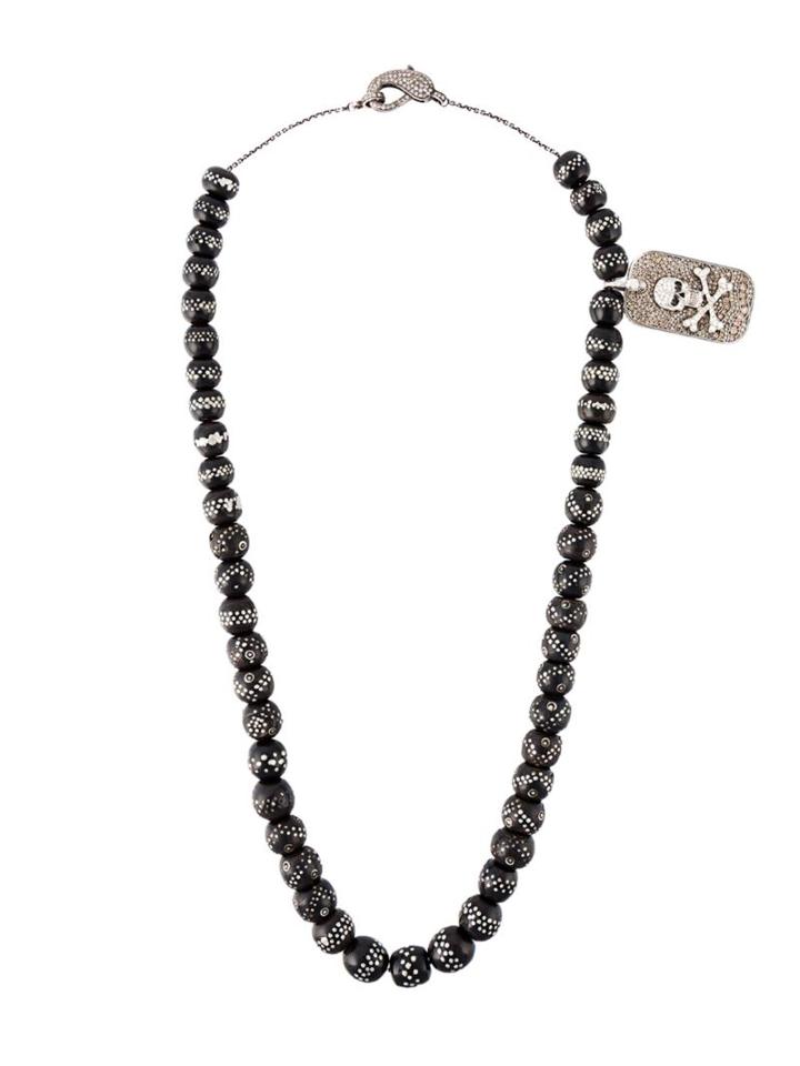 Loree Rodkin Beaded Diamond Charm Necklace