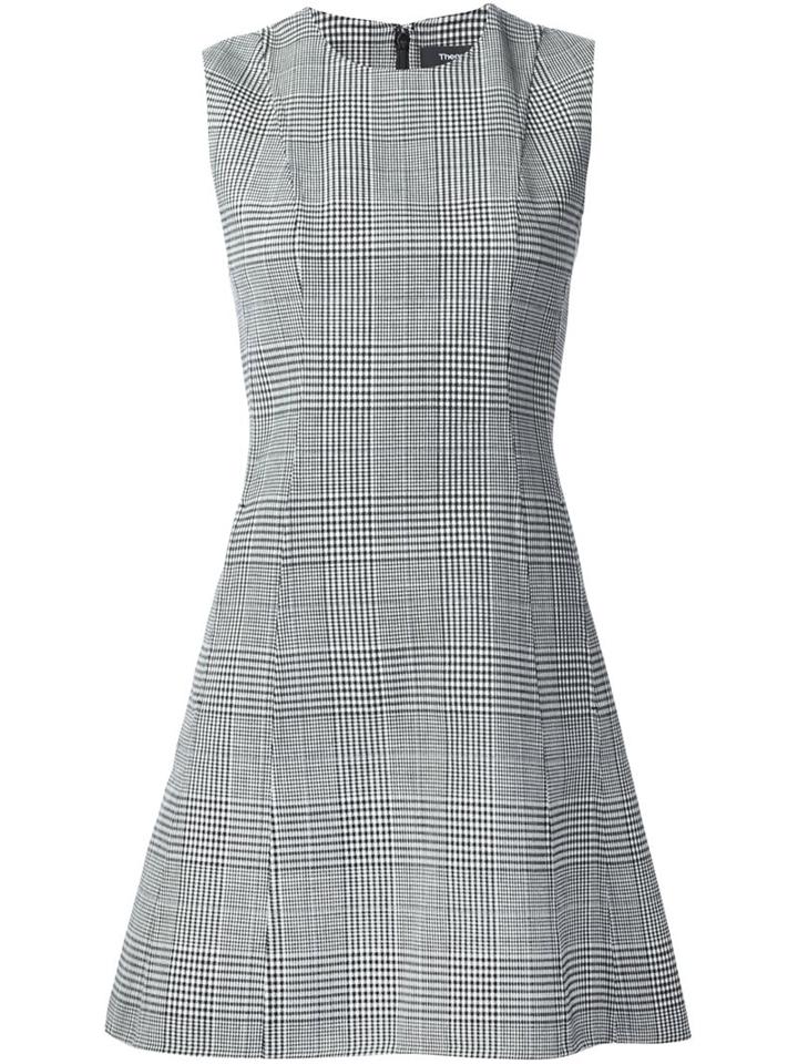 Theory Glen Check Mini Dress