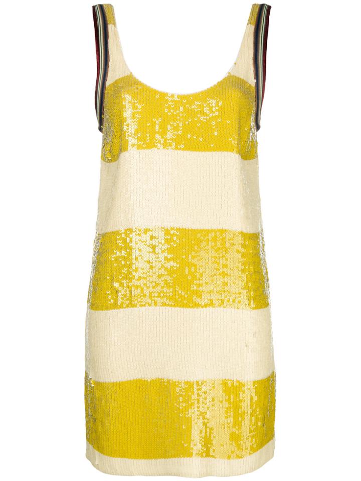 3.1 Phillip Lim Sequined Vest Dress - Yellow & Orange