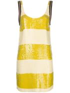 3.1 Phillip Lim Sequined Vest Dress - Yellow & Orange