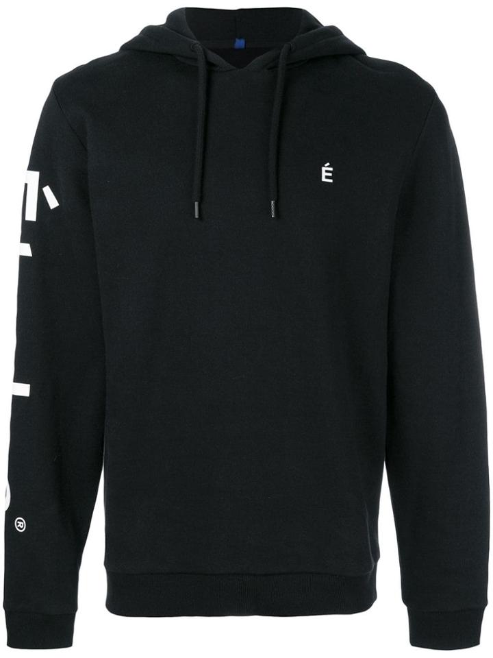 Études Logo Print Hoodie - Black