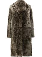 Drome Reversible Fur Coat - Brown