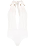 Framed Malibu Bodysuit - White