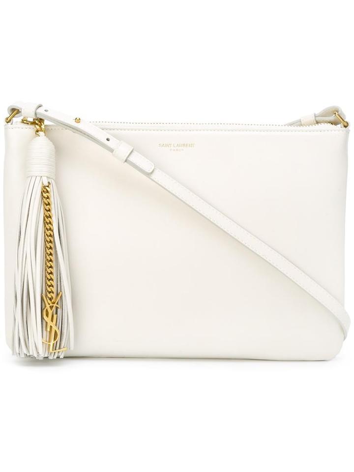 Saint Laurent 'teen' Crossbody Bag, Women's, White, Calf Leather