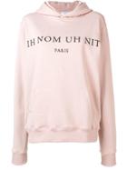 Ih Nom Uh Nit Logo Print Hoodie - Pink