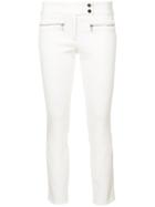 Veronica Beard Metro Cropped Kicked Flare Trousers - White