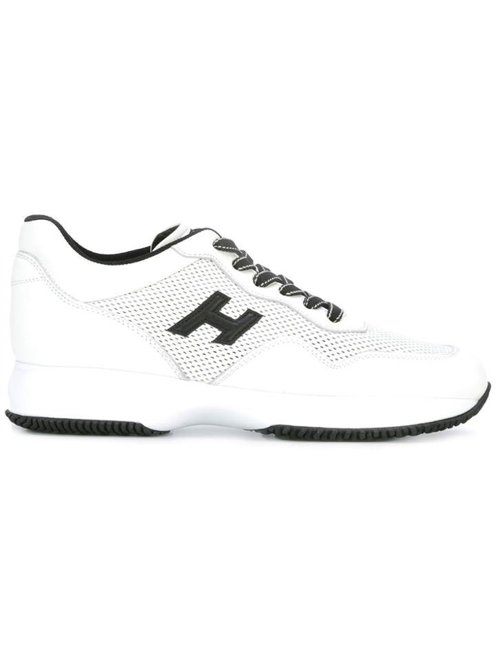Hogan Brand Side Trainers - White