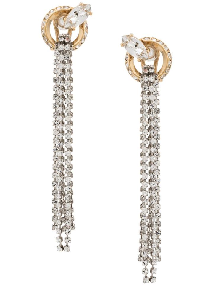 Miu Miu Clip Drop Earrings - Silver