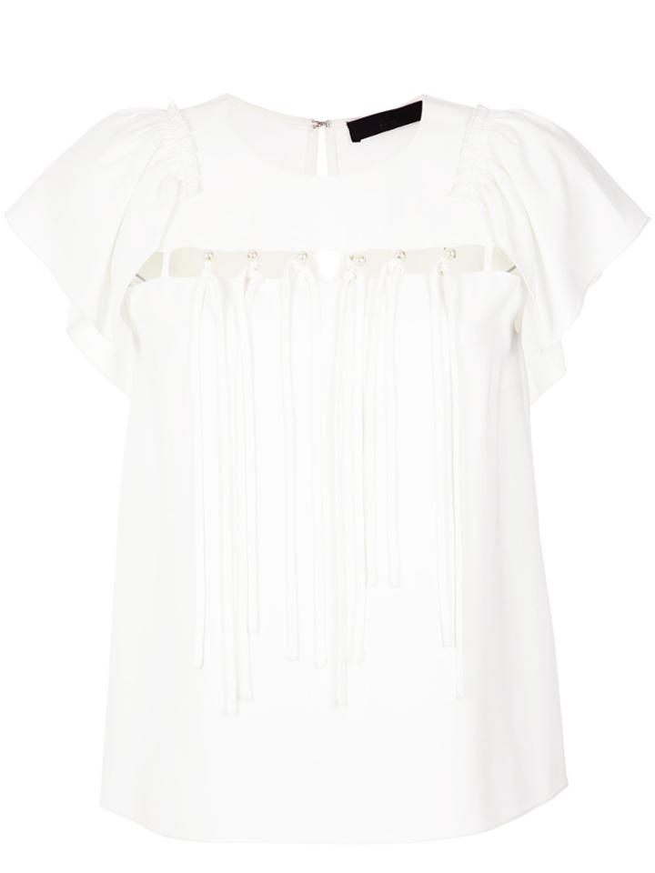Nk Cut Out Blouse - White