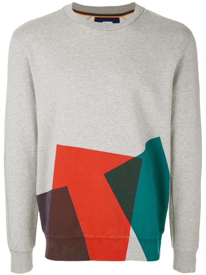 Paul Smith Geometric Print Sweater - Grey