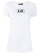 Dolce & Gabbana Sequin Logo Patch T-shirt - White