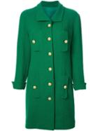 Chanel Pre-owned Single Breasted Coat - Green