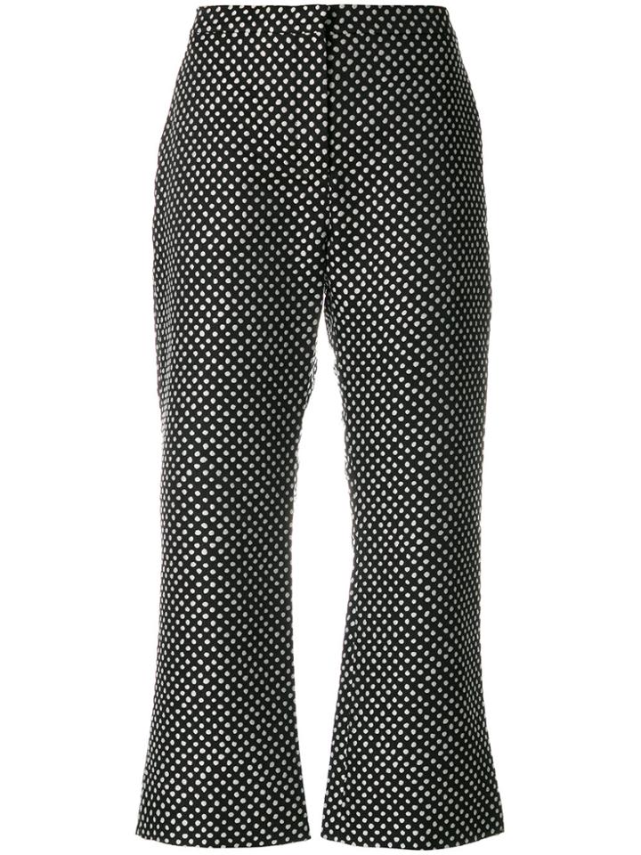 Altuzarra Polka Dot Cropped Trousers - Black