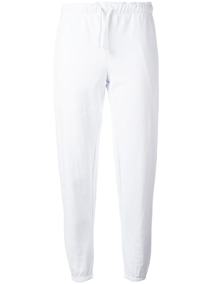 Vetements Cropped Sweatpants, Women's, Size: Small, White, Cotton/polyester