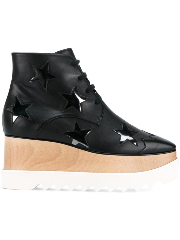 Stella Mccartney Elyse Star 75 Platform Ankle Boots - Black