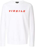 A.p.c. Printed 'virgile' Sweatshirt - White