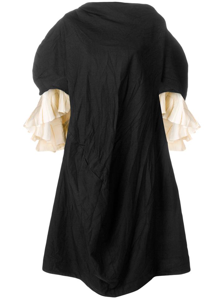 Comme Des Garçons Oversized Asymmetric T-shirt Dress - Black