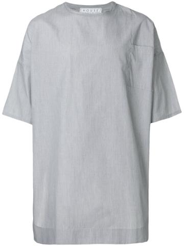 House Of The Very Islands Oversized Half Sleeve Tee - Grey