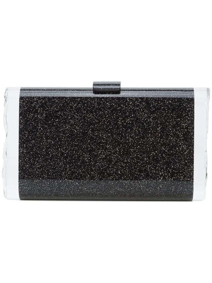 Edie Parker Lara Solid Clutch - Black