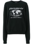 Misbhv Front Printed Sweatshirt - Black