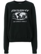Misbhv Front Printed Sweatshirt - Black